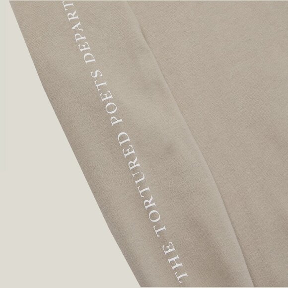 Taylor Swift Authentic The Tortured Poets Department Beige Crewneck Size XL - Picture 5 of 9